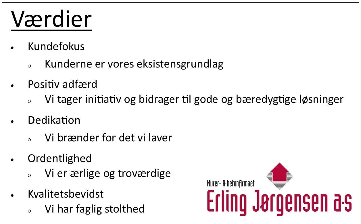 værdier hjemmeside